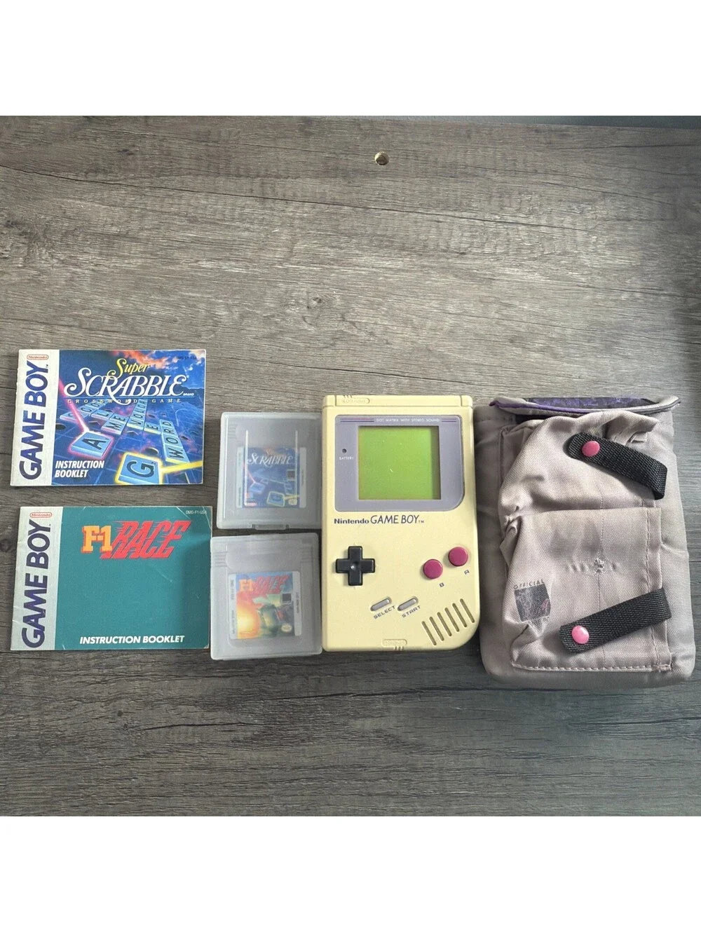 Nintendo Game Boy Launch Edition Handheld System - Gray With Tetris And Joust!